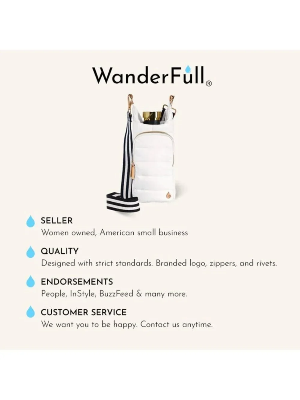 Hydro Crossbody Water Bottle Holder with Phone Pocket - Fits 32 oz Bottles